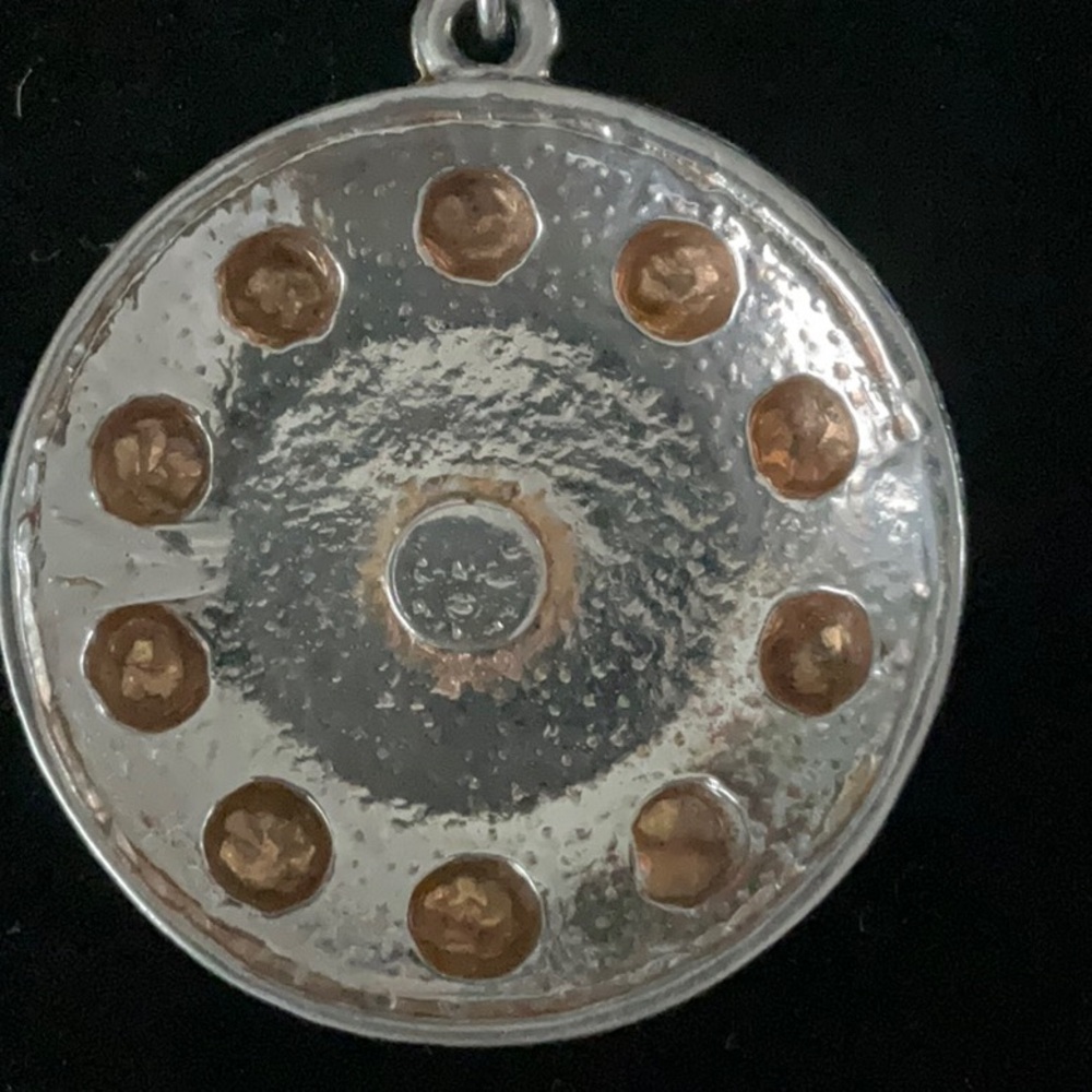 1994 Vintage CHANEL Gold Toned Byzantine CC Medallion Charm - Picture 3 of 10